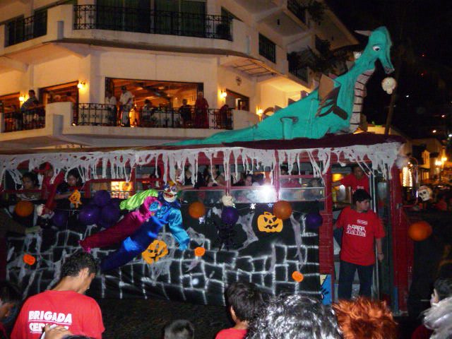 puerto vallarta festivities Halloween downtown 2010